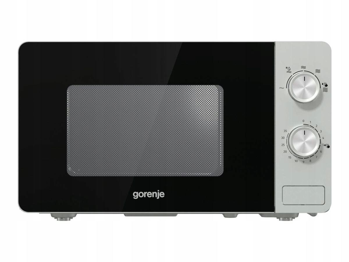 Mikrofalówka Gorenje MO17E1S, 700W, 17L, srebrna, z talerzem obrotowym