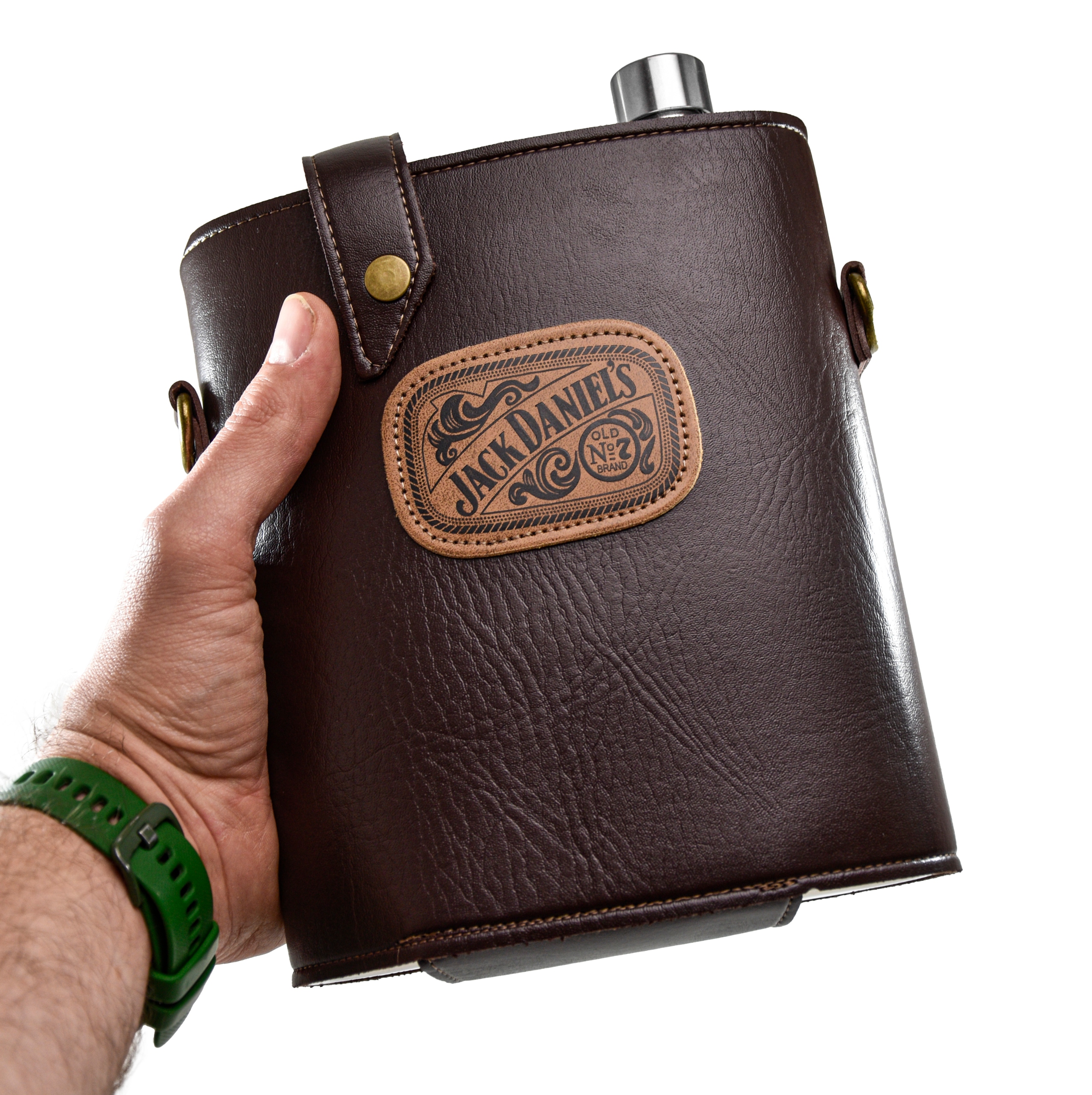 Placatka Velký Jack Daniels XL 1,5 Litru Ocel Pouzdro Retro Vintage Dárek