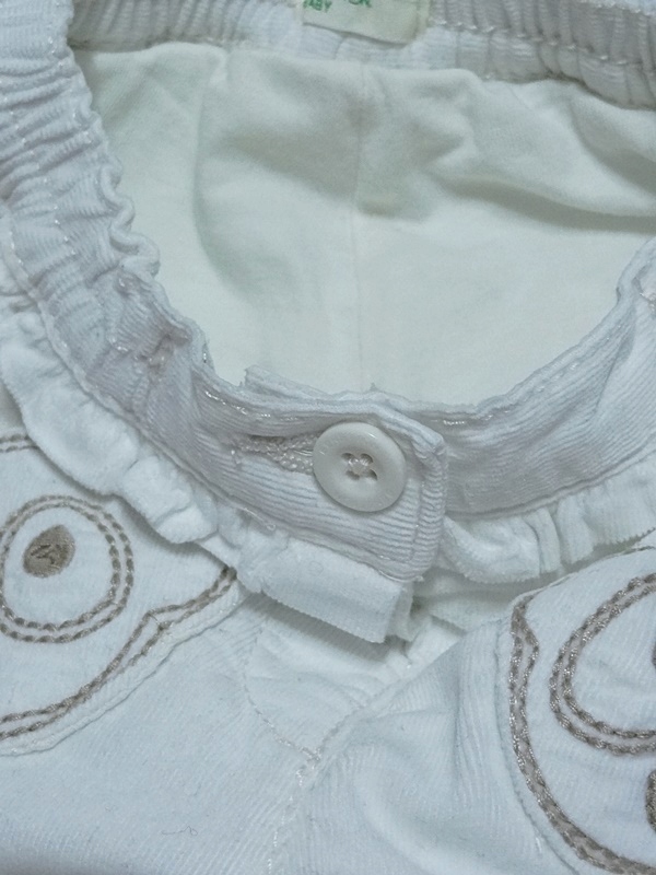 BENETTON spodnie niemowlęce białe PODSZEWKA 56-62 Płeć dziewczynki