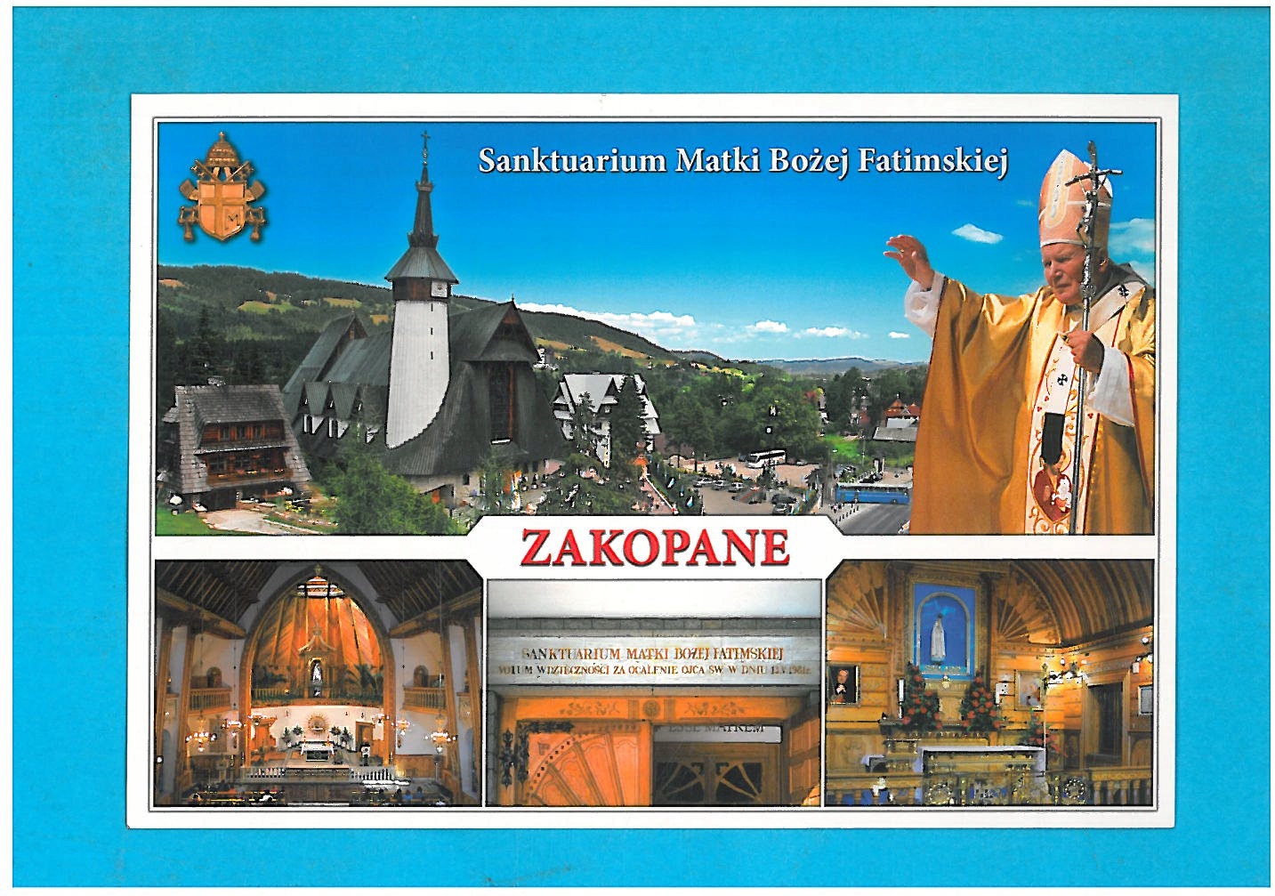 ZAKOPANE SANKTUARIUM MATKI BOSKIEJ FATIMSKIEJ TATRY POCZTÓWKA LATA 2000