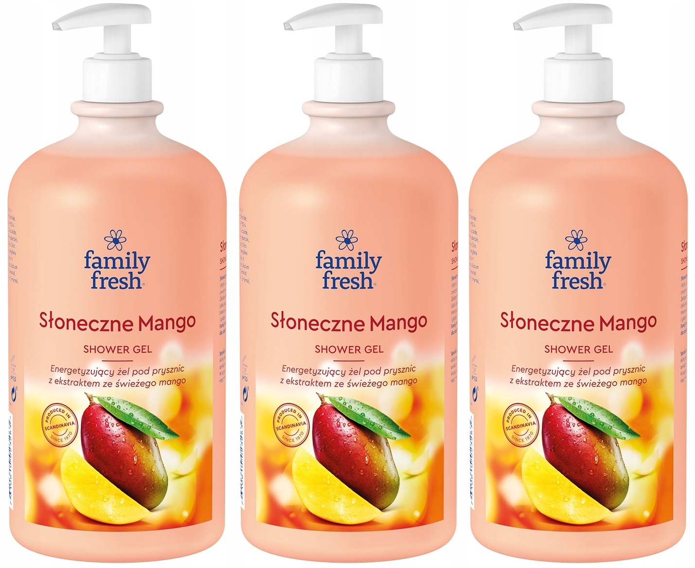 Family Fresh Sprchový Gel Energizující Sluneční Mango 3 X 1 L