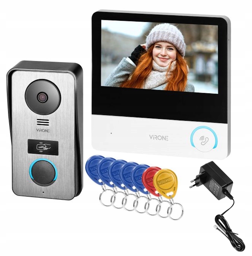 Videovrátnik Jednorodinný Ceti Full Hd Brána+Brána Čítačka Rfid Kľúčenka