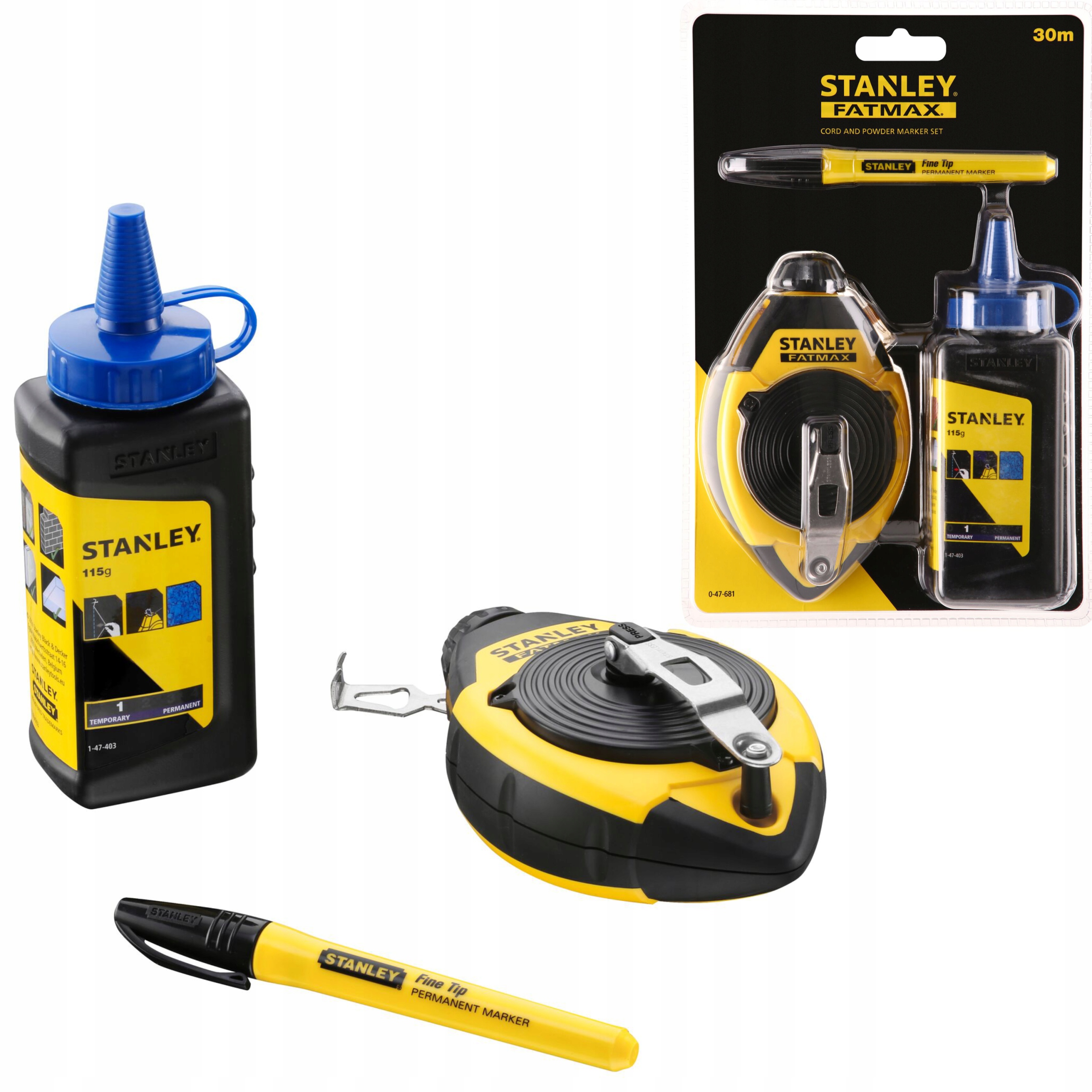 

47-681 Stanley Sznur Traserski, Kreda, Marker