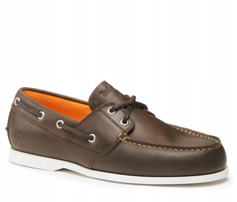 Timberland Pánské Kožené Mokasíny Hnědé 43 Ž_c