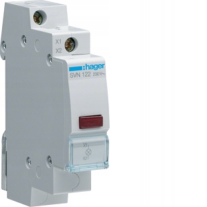 

Hager Lampka modułowa Led czerwona 1F 230V SVN122
