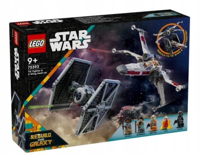 Lego 75393 Star Wars Hybrida Tie Fightera A X-winga