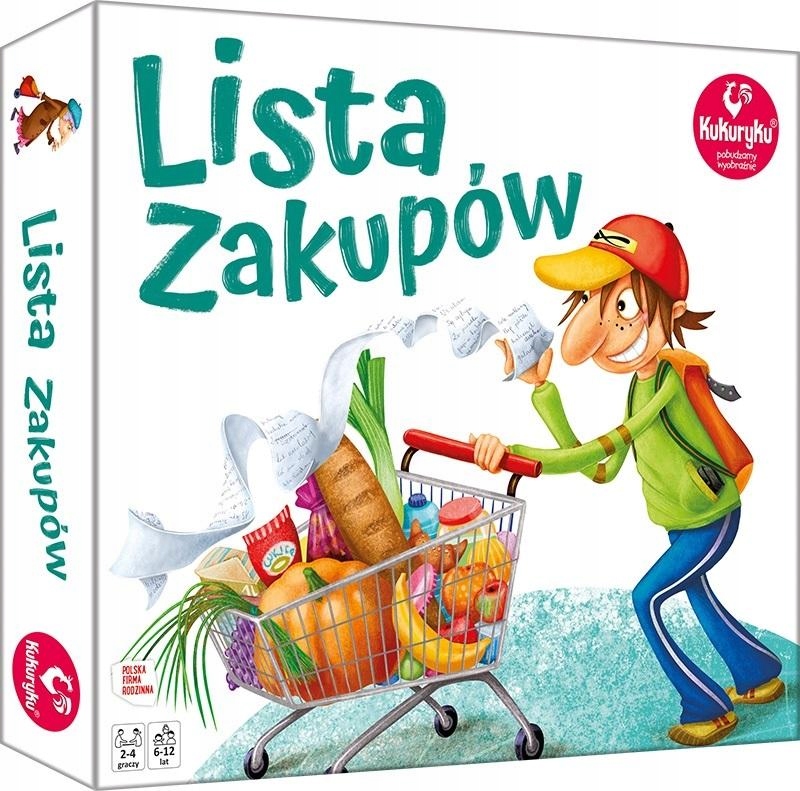 Lista zakupów Dla Dziecka Gra Planszowa Planszówka Rodzinna Ekstra