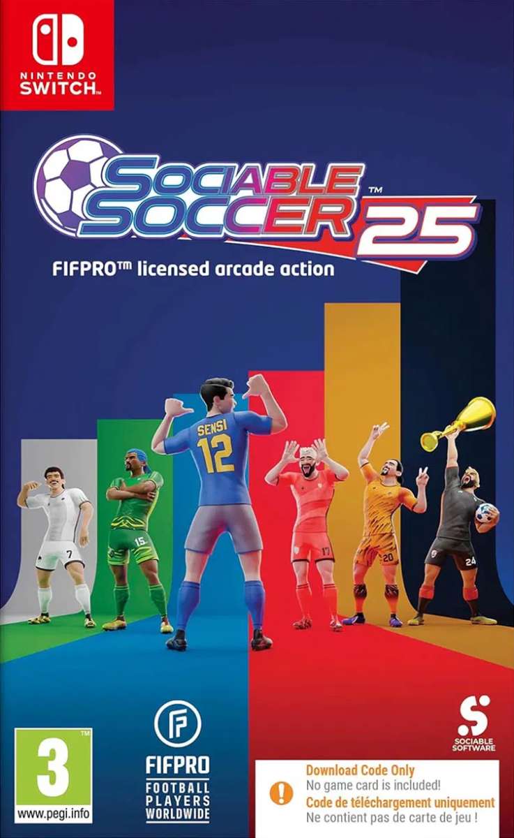 Sociable Soccer 25 Switch Piłka Nożna Fifa Fifpro 1-2 graczy