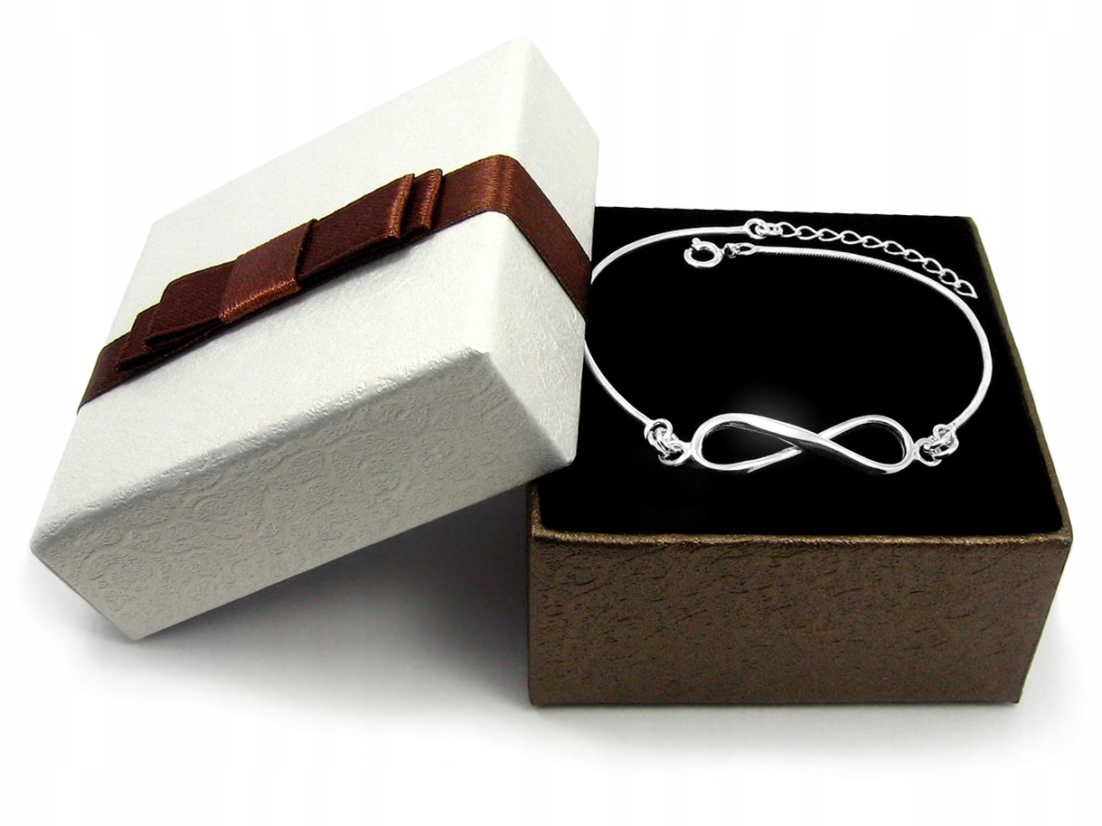 

Bransoletka celebrytka nieskończoność srebro 925