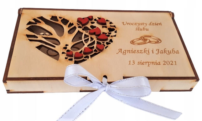 

Pudełko Na Pieniądze Grawer Ślub Pamiątka