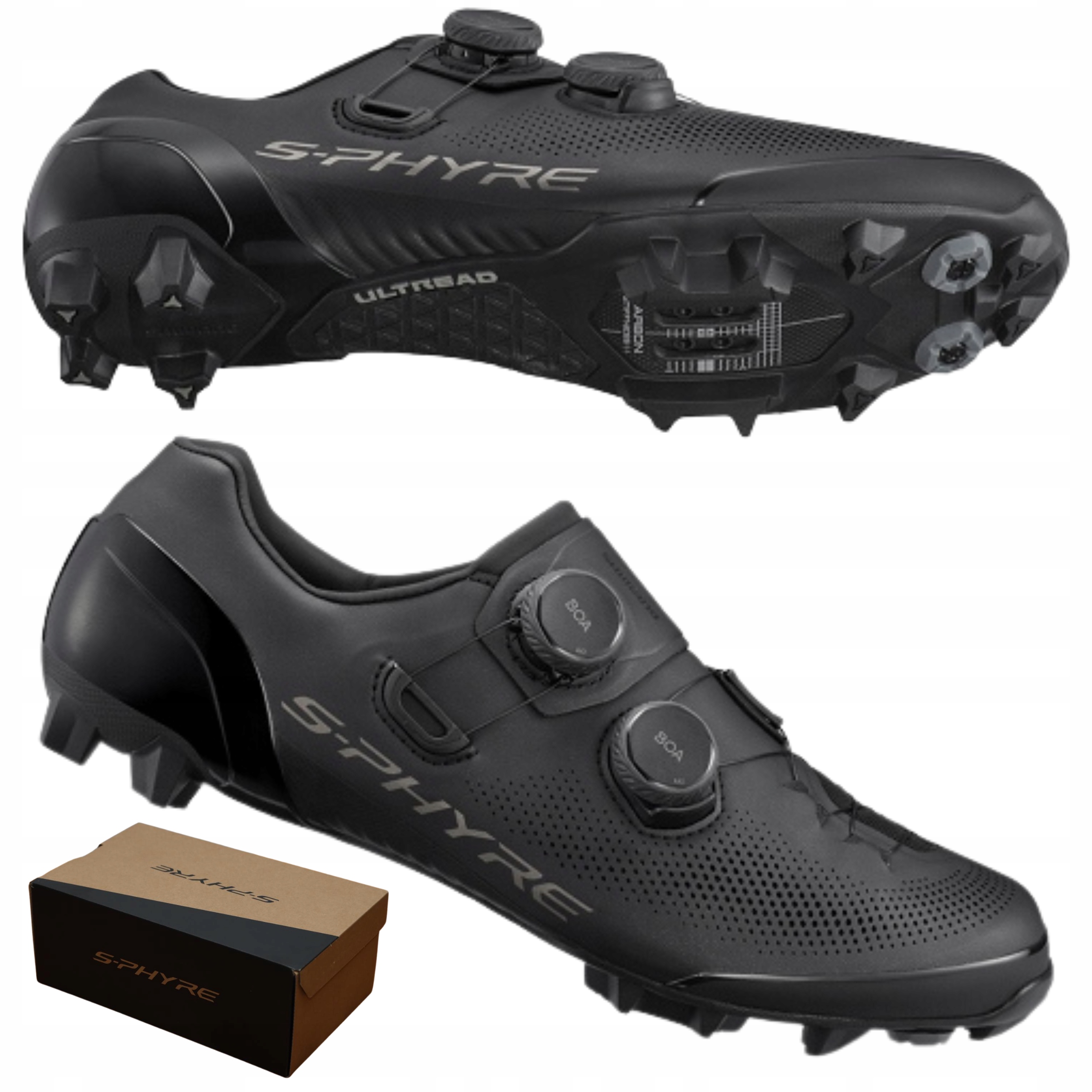 Buty rowerowe Spd Mtb Shimano S-phyre SH-XC903 r. 44 Najwyższy Model 2x Boa