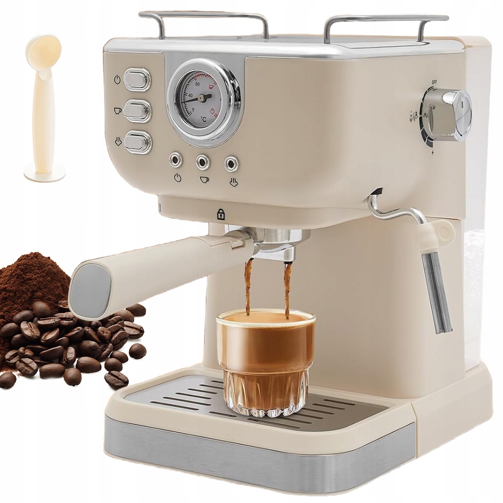 Tlakový Kávovar 1.5 L 20 Bar 1050 W Espresso Cappuccino Tlakem