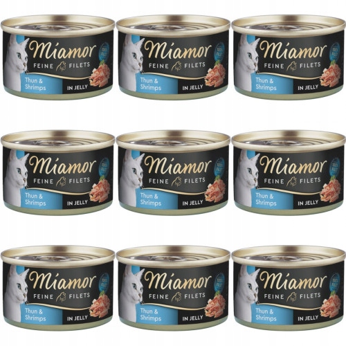 Mokré krmivo pro kočky Miamor tuňák 0,1 kg 9 ks