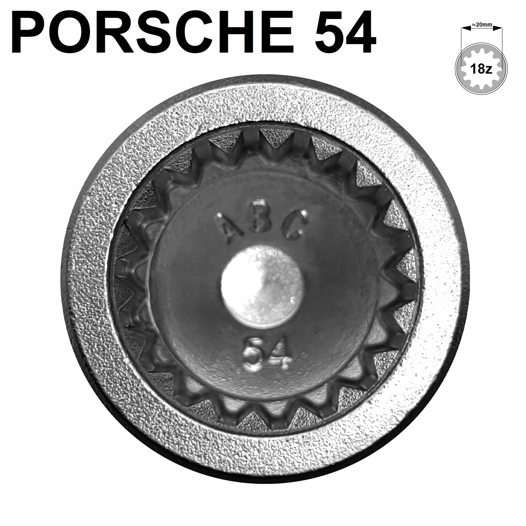 Nástavec Zlodějka Adaptér Pro Zabezpečení Šroubů Kol Porsche Vw Touareg Typ: 54