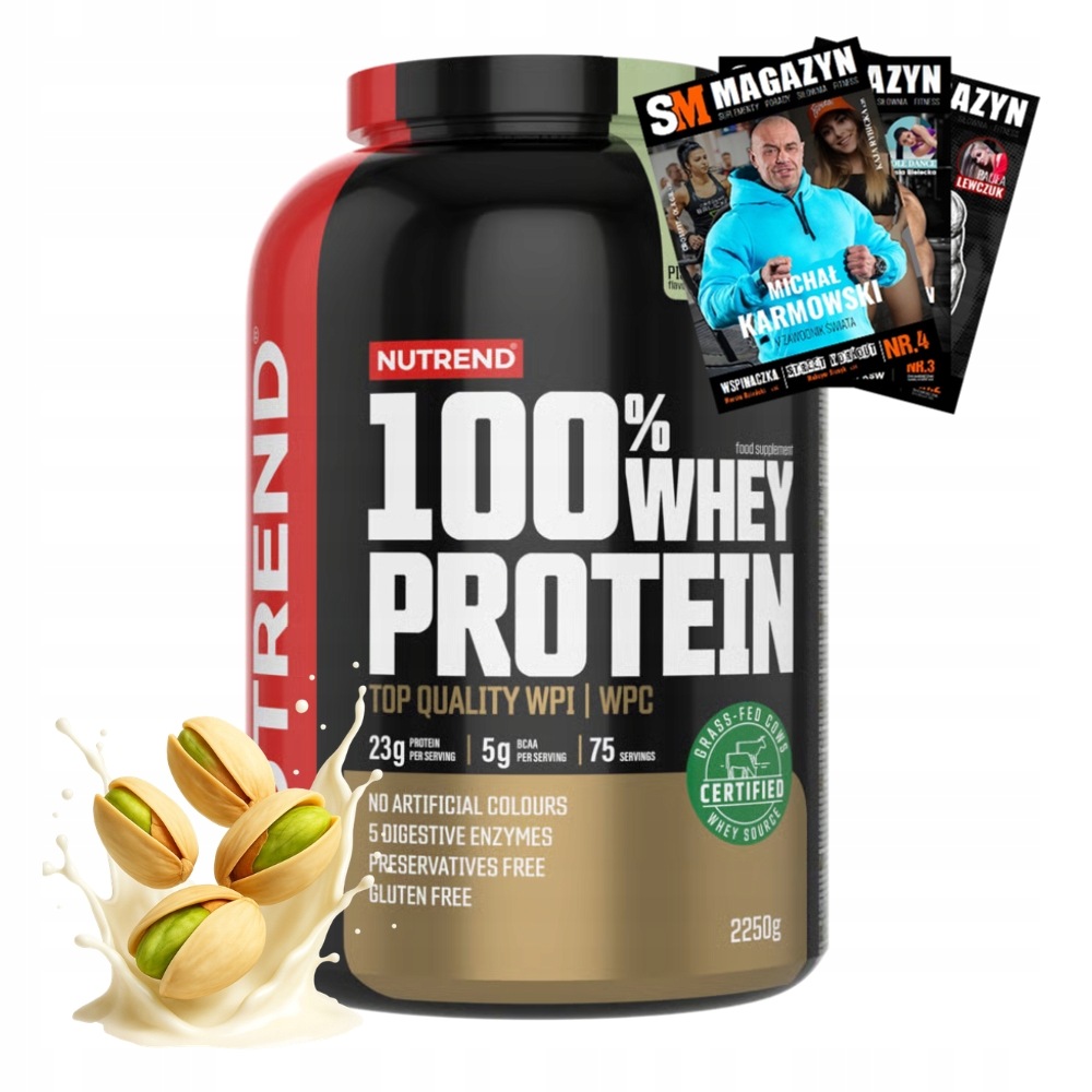 Nutrend 100% Whey Protein Protein Komplex Bílkovin Wpc Wpi 2250 g