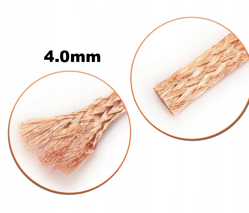 

Oplot miedziany plecionka miedziana 4mm2 1metr