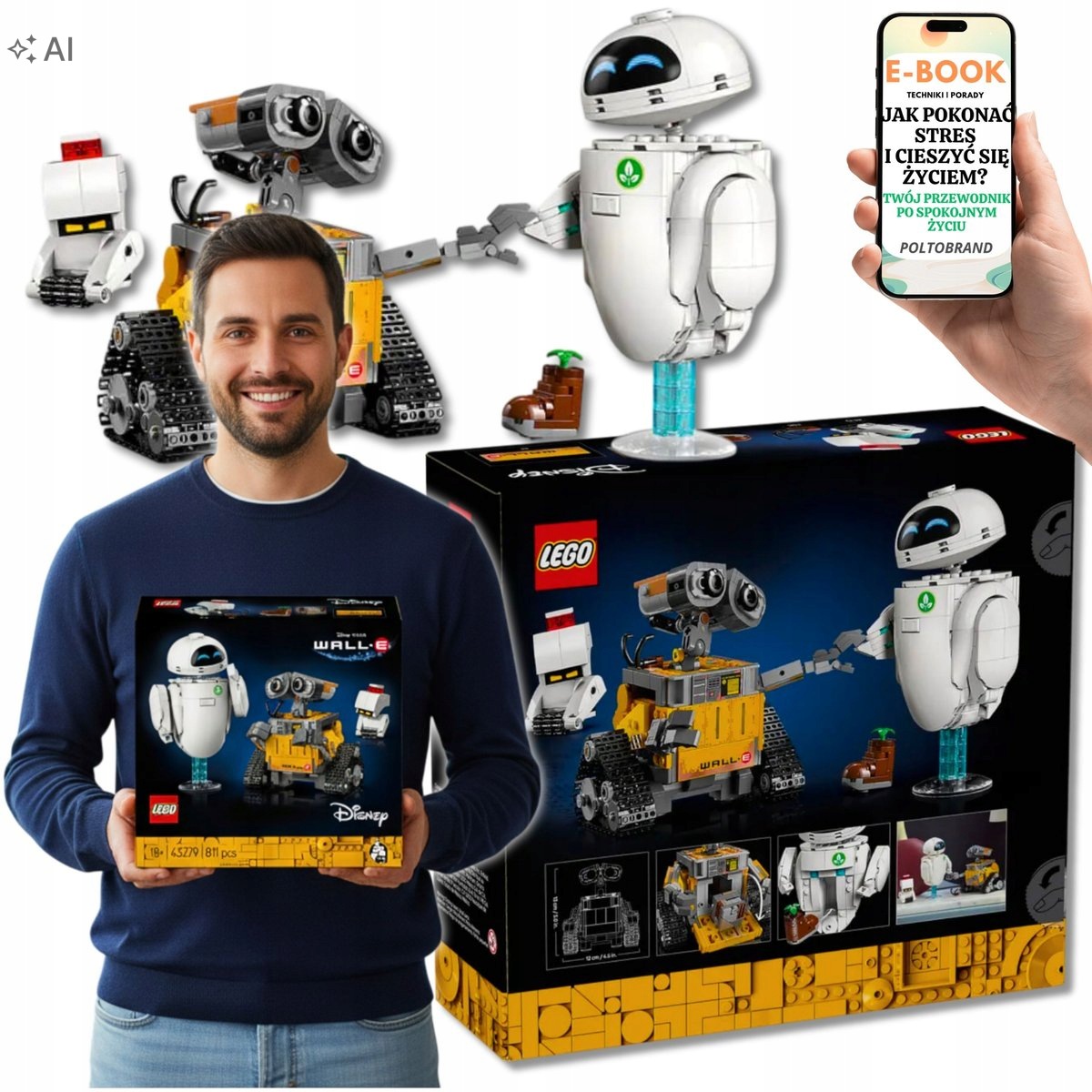 Lego Klocki Disney Pixar Wall Ewa Faceta Męża Dla Niego EBOOK-1