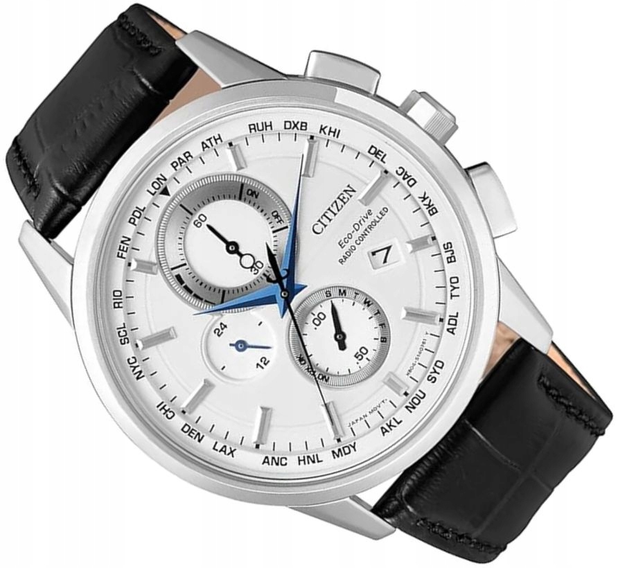 Elegantní Pánské Hodinky Citizen AT8110-11A Dcf Solar Safír WR100 43mm