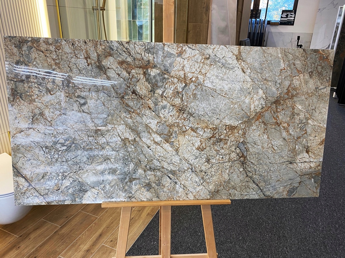 Gres płytka 60x120 ala kamień Rock Silver Połysk Kod producenta RIVER