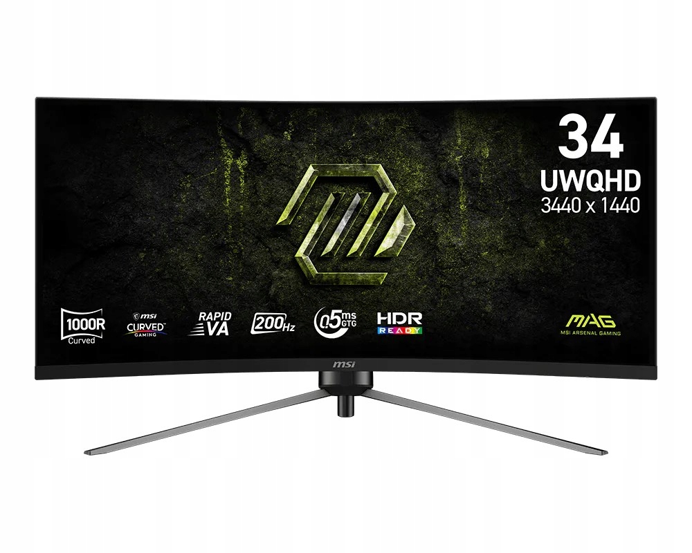 Msi Mag/ 345CQRF E20/ 34"/ Va/ Uwqhd/ 200Hz/ 0, 5ms/ Čierna/ 3R Mag…
