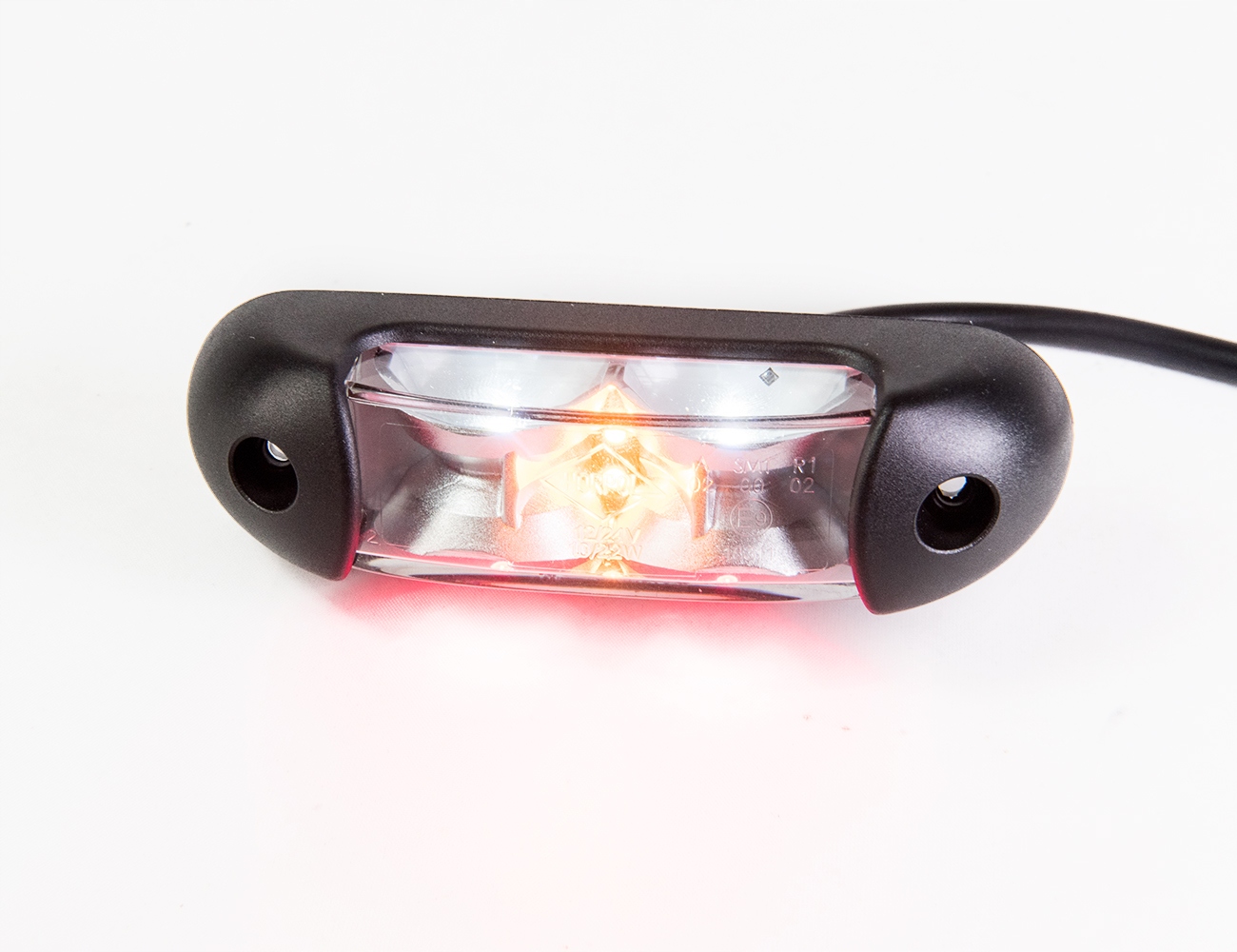 Lampa obrysowa LED trójkolorowa obrysówka Bus Laweta naczepa 12V 24V HORPOL Typ samochodu 4x4/SUV Autobusy Samochody ciężarowe Samochody dostawcze Samochody kempingowe Samochody osobowe