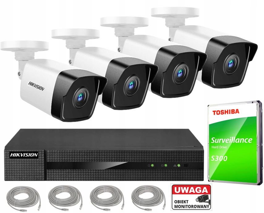 Monitorovací sada Hikvision 4MPX Poe Externí