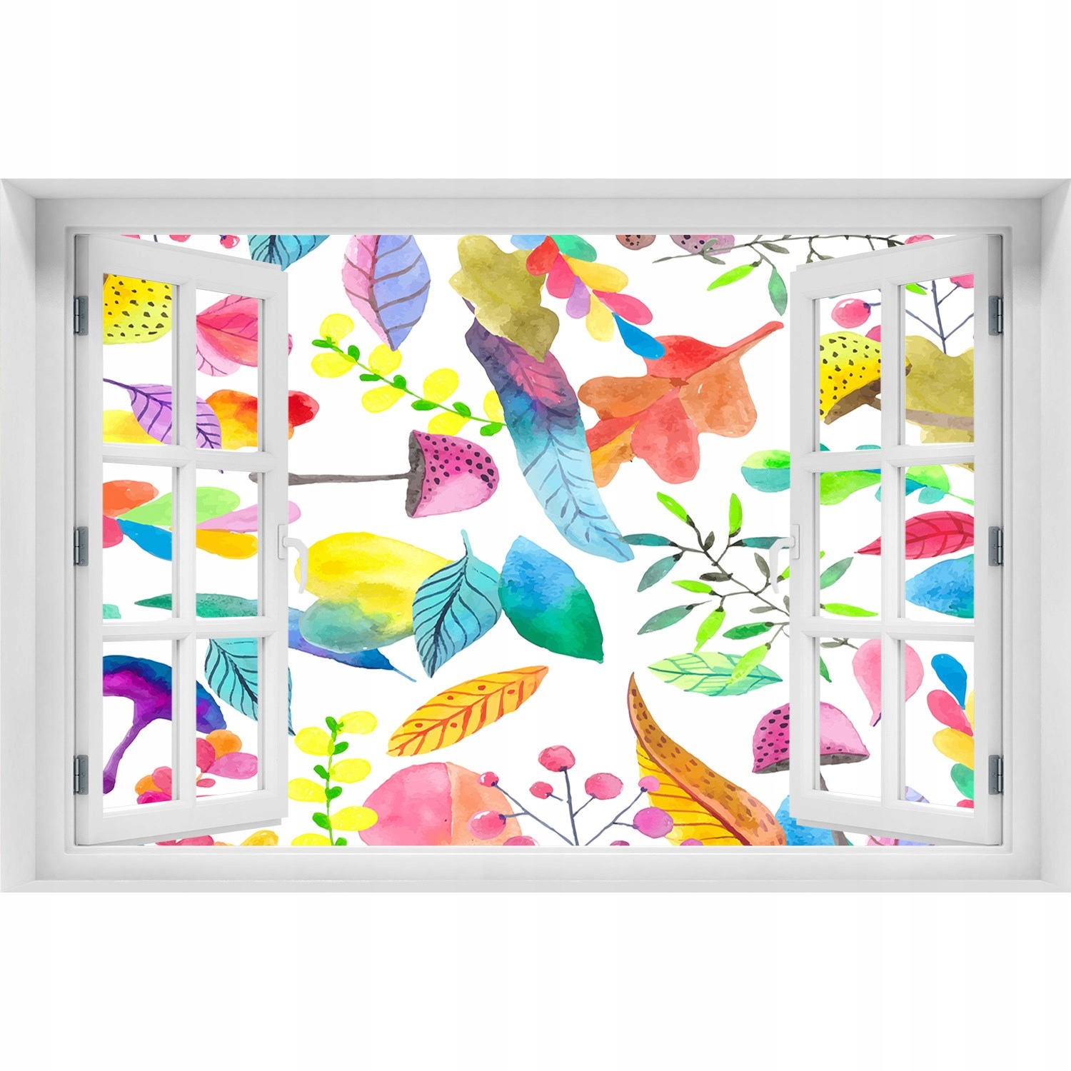 

Okleina 3D Okno Naklejka Kwiecisty wzór 120x80