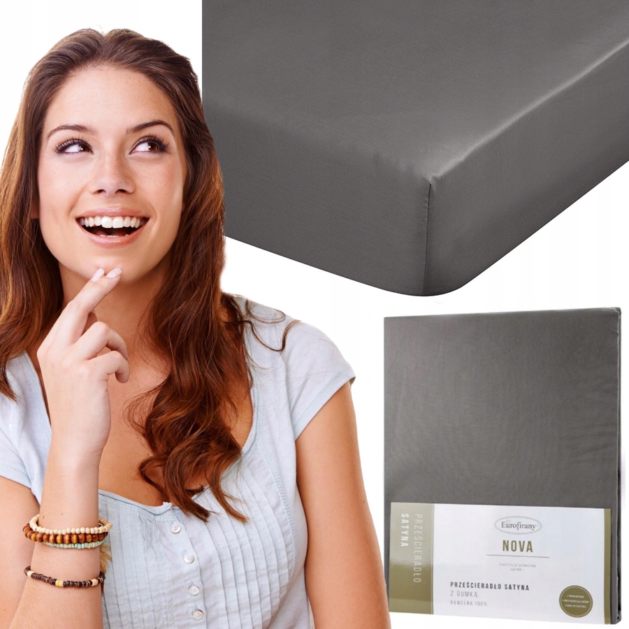 

Prześcieradło Z Gumką Bawełniane Satynowe 180x200