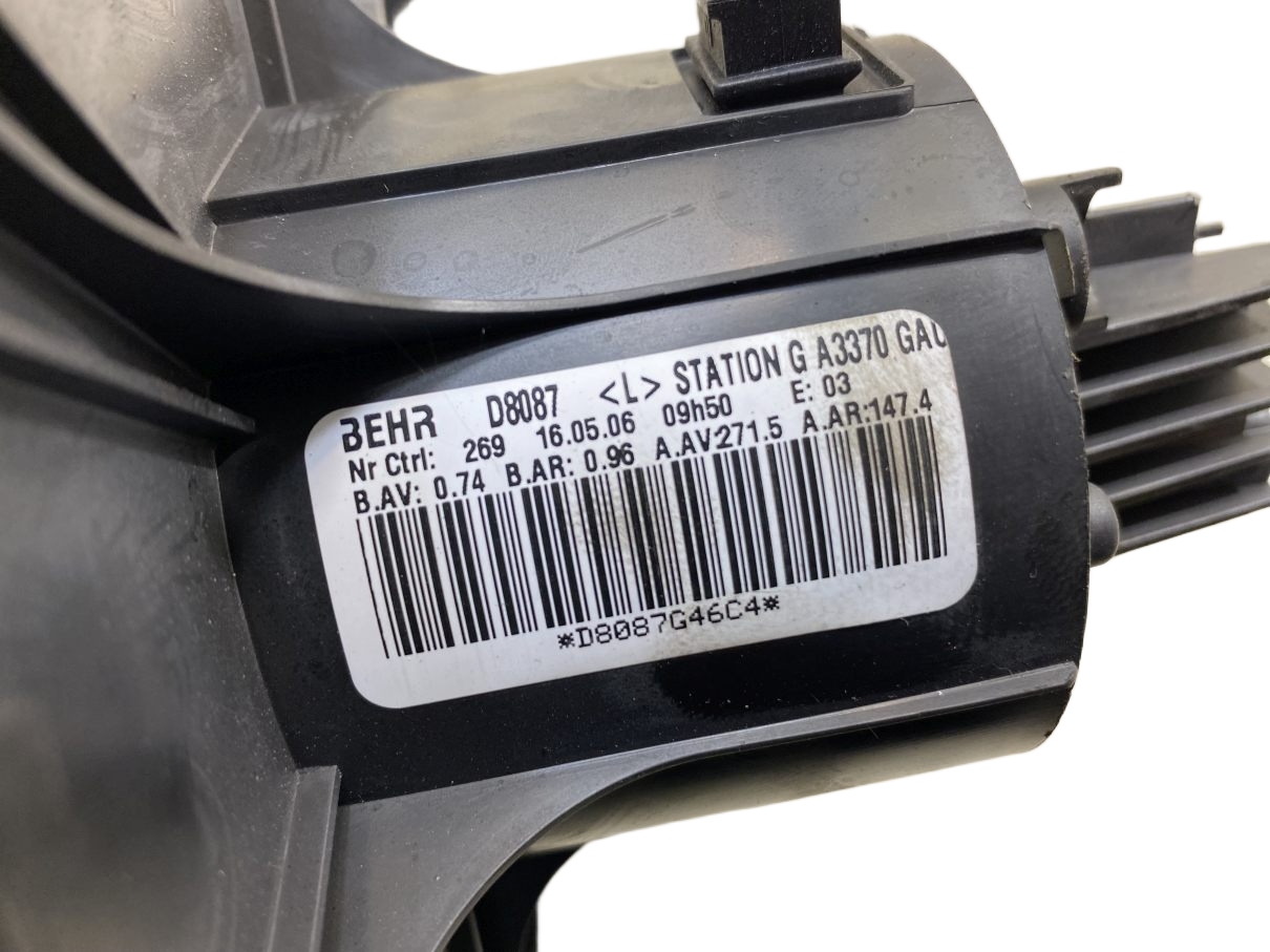 fan heating OPEL ZAFIRA B D8087