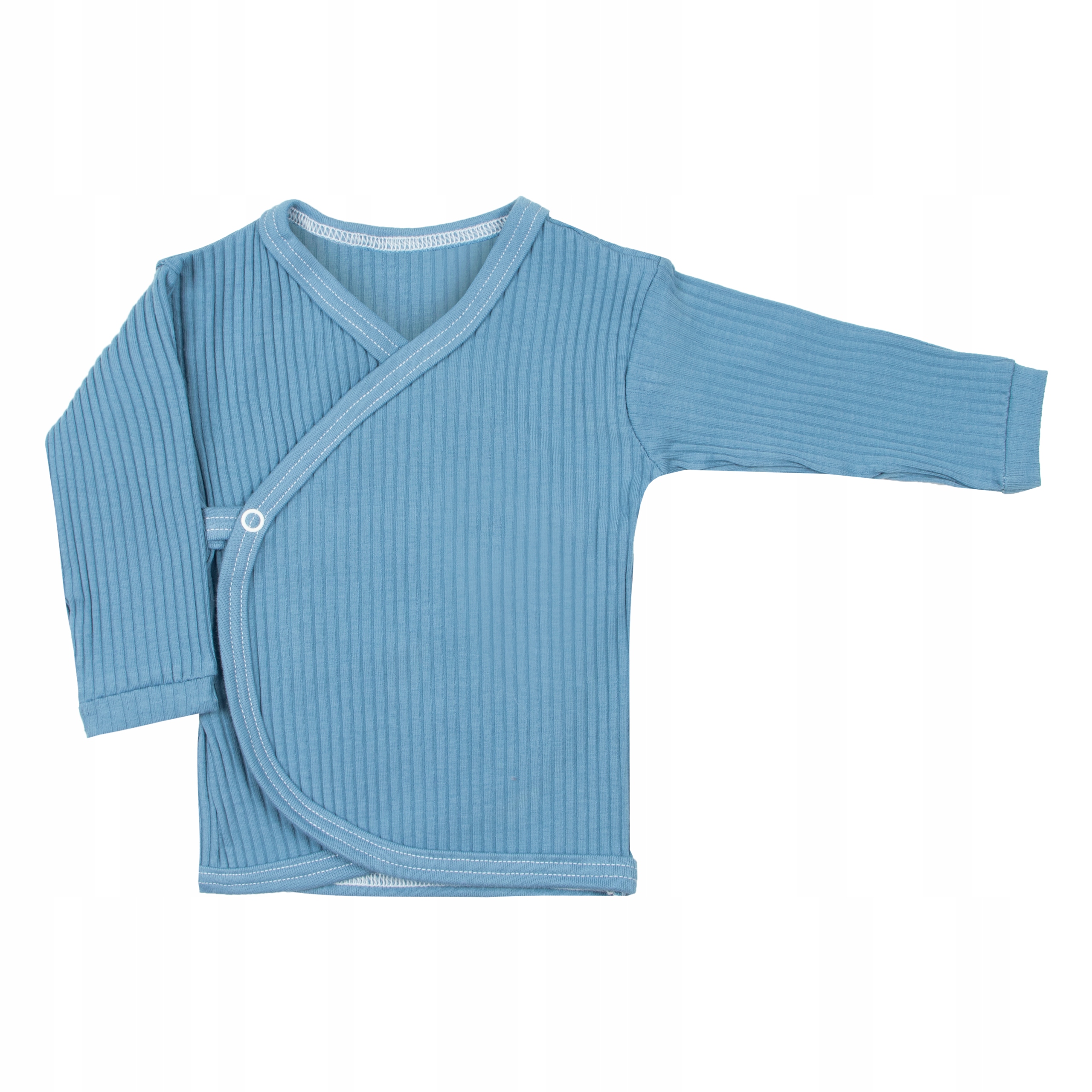 Koszulka kopertowa Kaftanik 56 Prążek denim blue