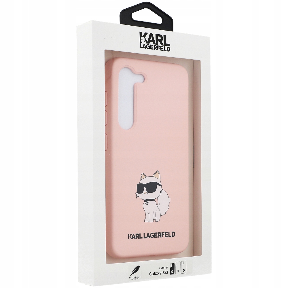 Karl Lagerfeld Silicone Nft Choupette Pouzdro pro Samsung Galaxy S23 (růžové)