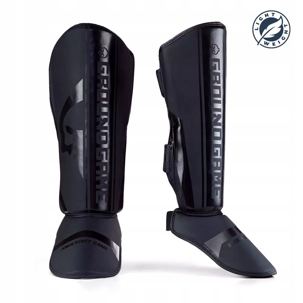 Lehké chrániče holení a chodidla Mma Kickbox Stripe black Ground Game L
