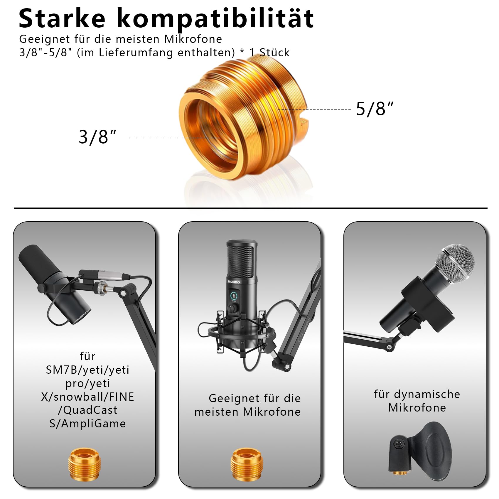 BOOM ARM 360 Stopni Obrotowy Statyw Mikrofonowy z Uchwyt Stołowy — miniatura 7