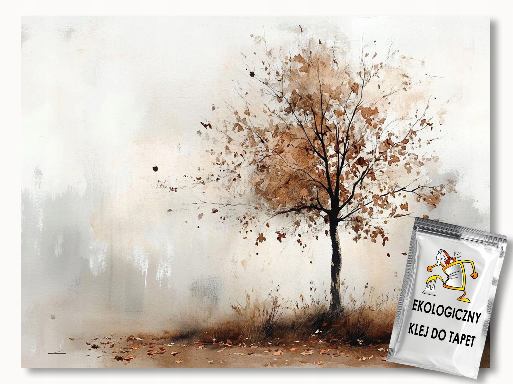 Fototapeta Flizelina Příroda Dřevo Podzim Béžová Hnědá 250x175 110g