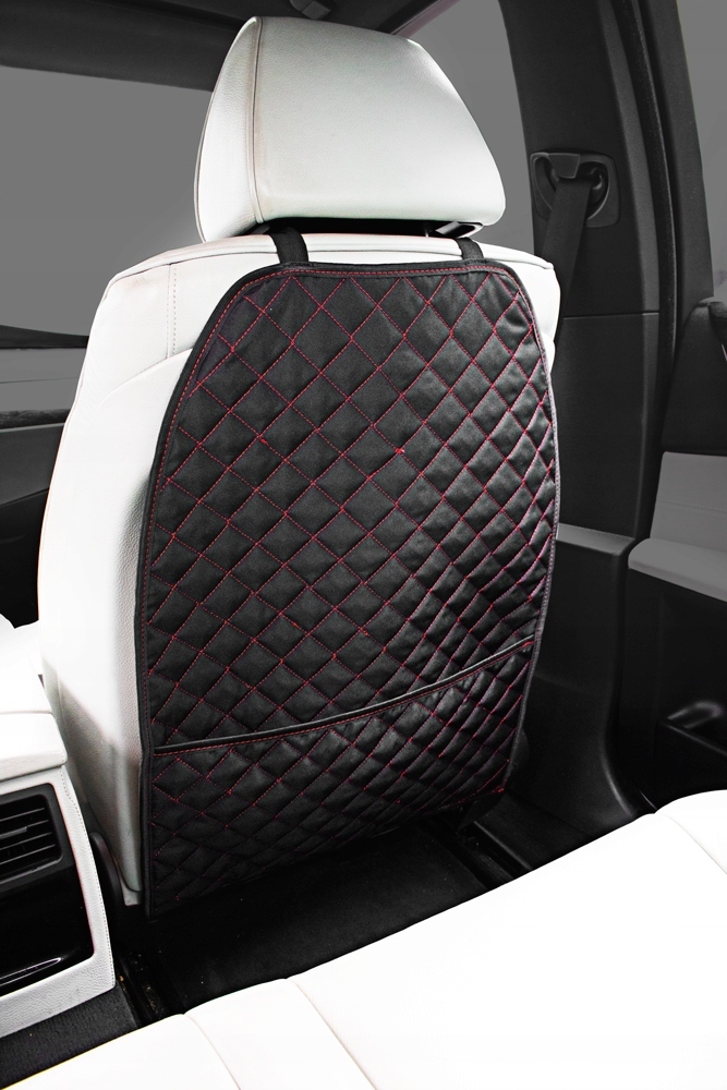 ZESTAW MATA POD FOTELIK + OSŁONA FOTELA PIKOWANE CZERWONA NIĆ Rodzaj ochraniacz pod fotelik