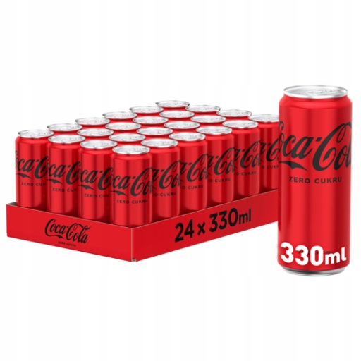 Levně Coca Cola Nulová plechovka cukru bez cukru z polské distribuce