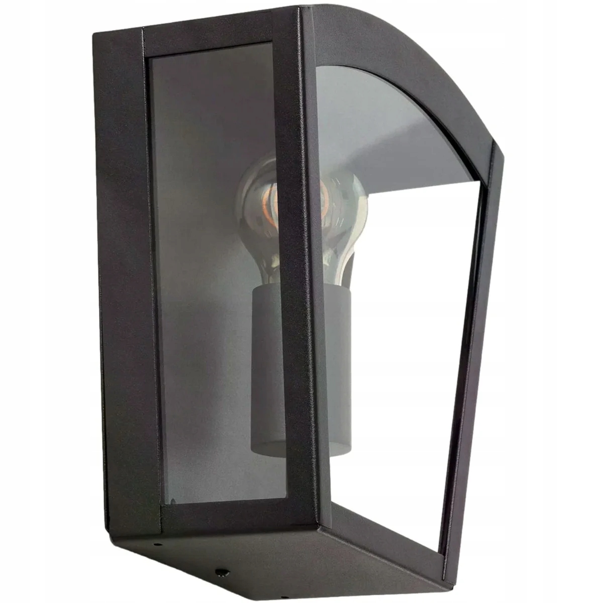 Venkovní nástěnné svítidlo na zahradu, černé, skleněné, ozdobné Abruzzo