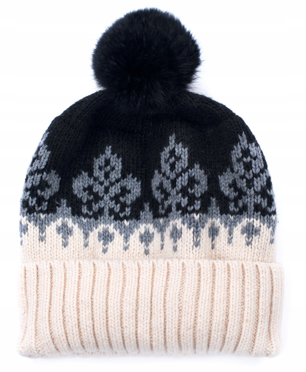 

Szaleo Czapka Karpaty Pompon futro cz18375-1