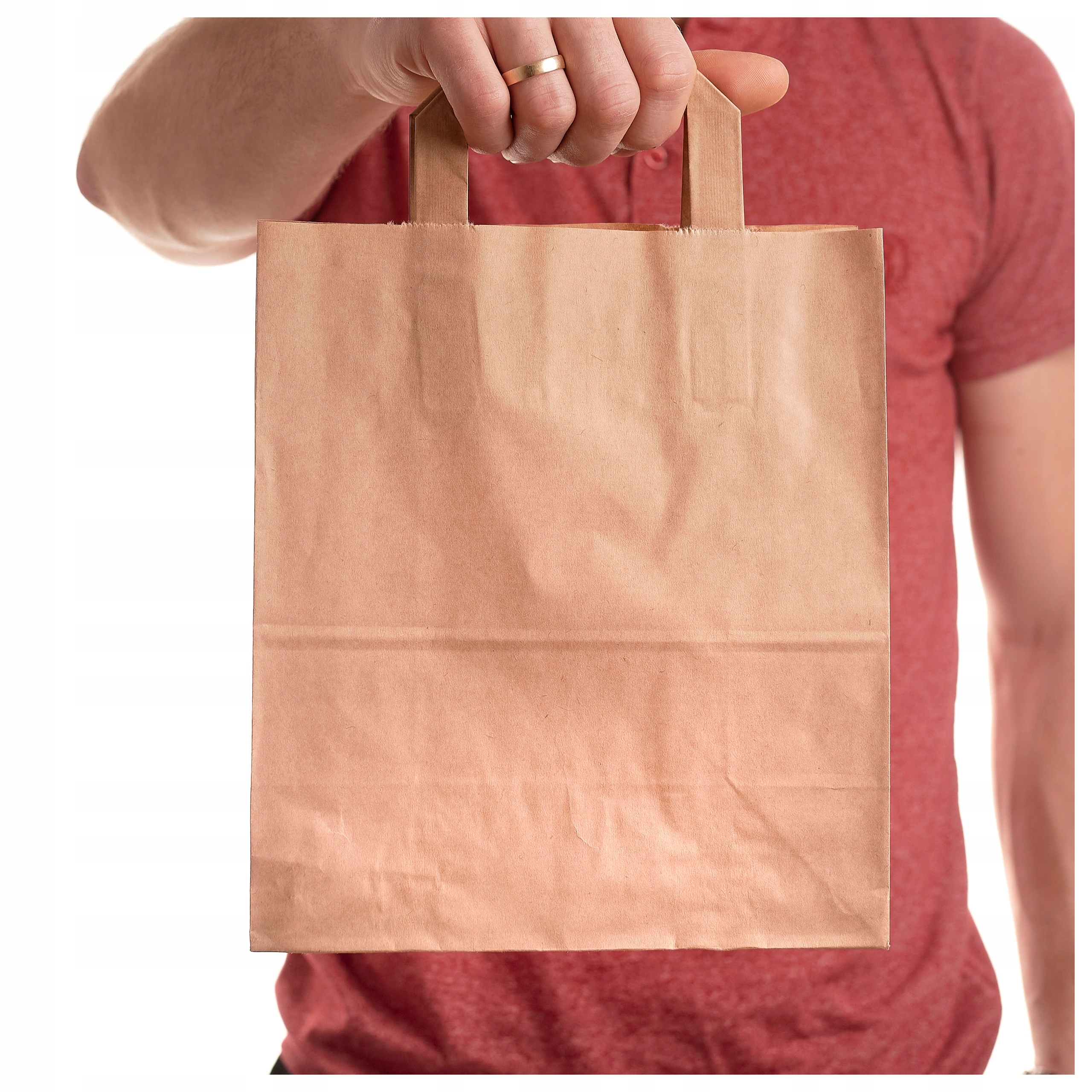 

Torba Papierowa Eko Szara 22x11x25cm Uchwyt 50 szt