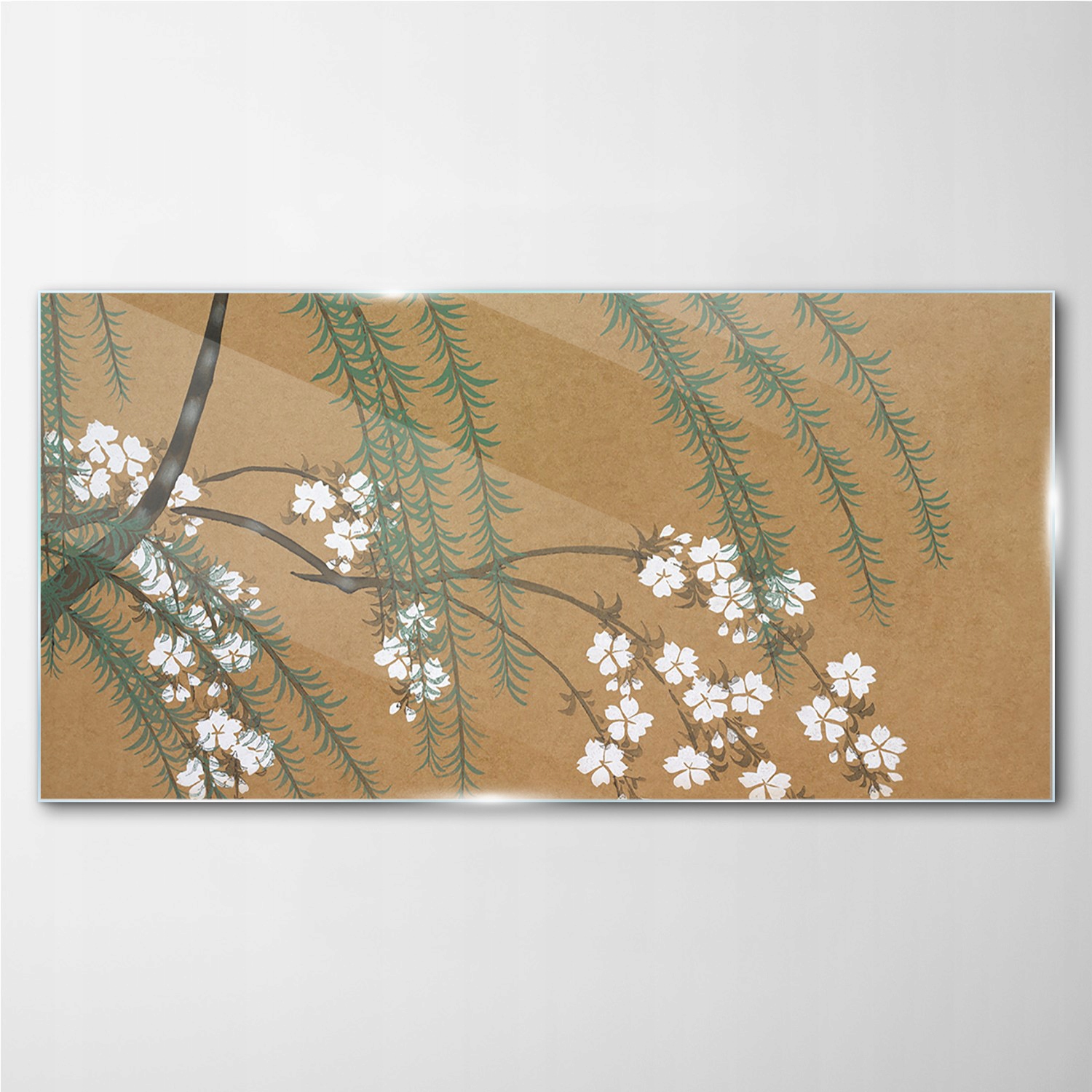 

Obraz szklany Drzewo gałęzie liście kwiaty 100x50