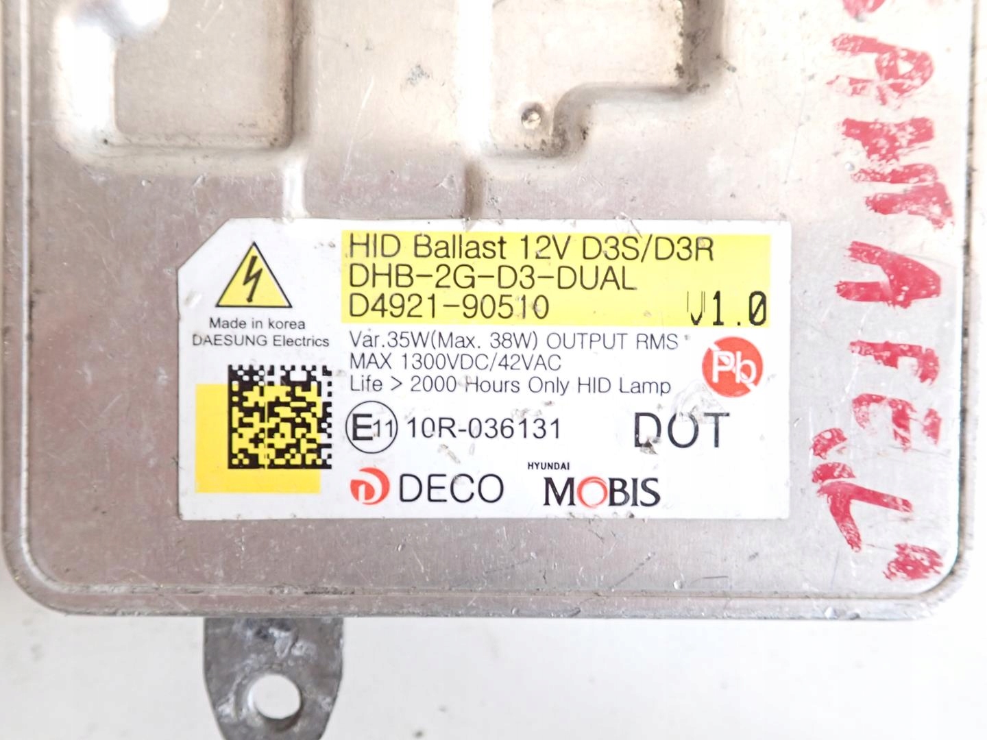 control unit module lights KIA OPTIMA D4921-90510