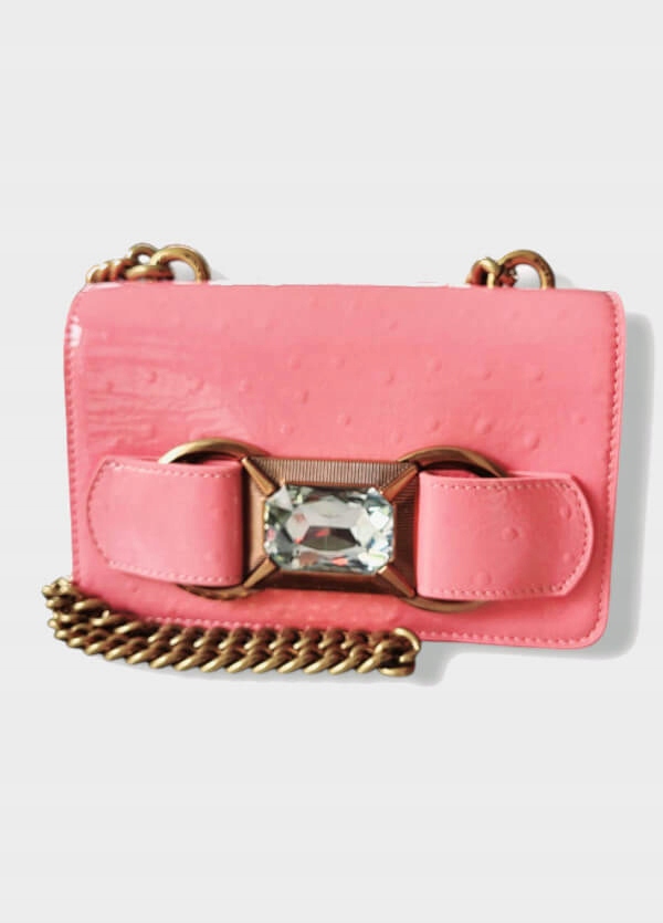 Pinko dámská kabelka Baby Icon Double ring kožená růžová