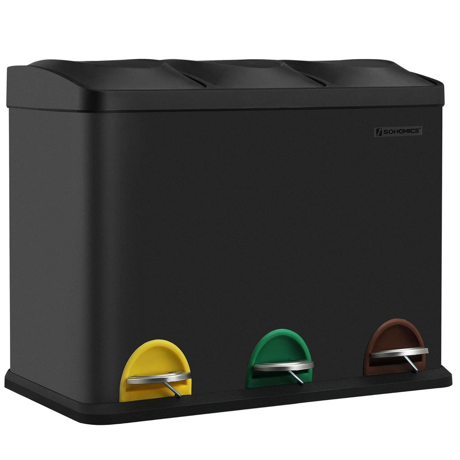 Koš na tříděný odpad Galipa 3x15 l černý