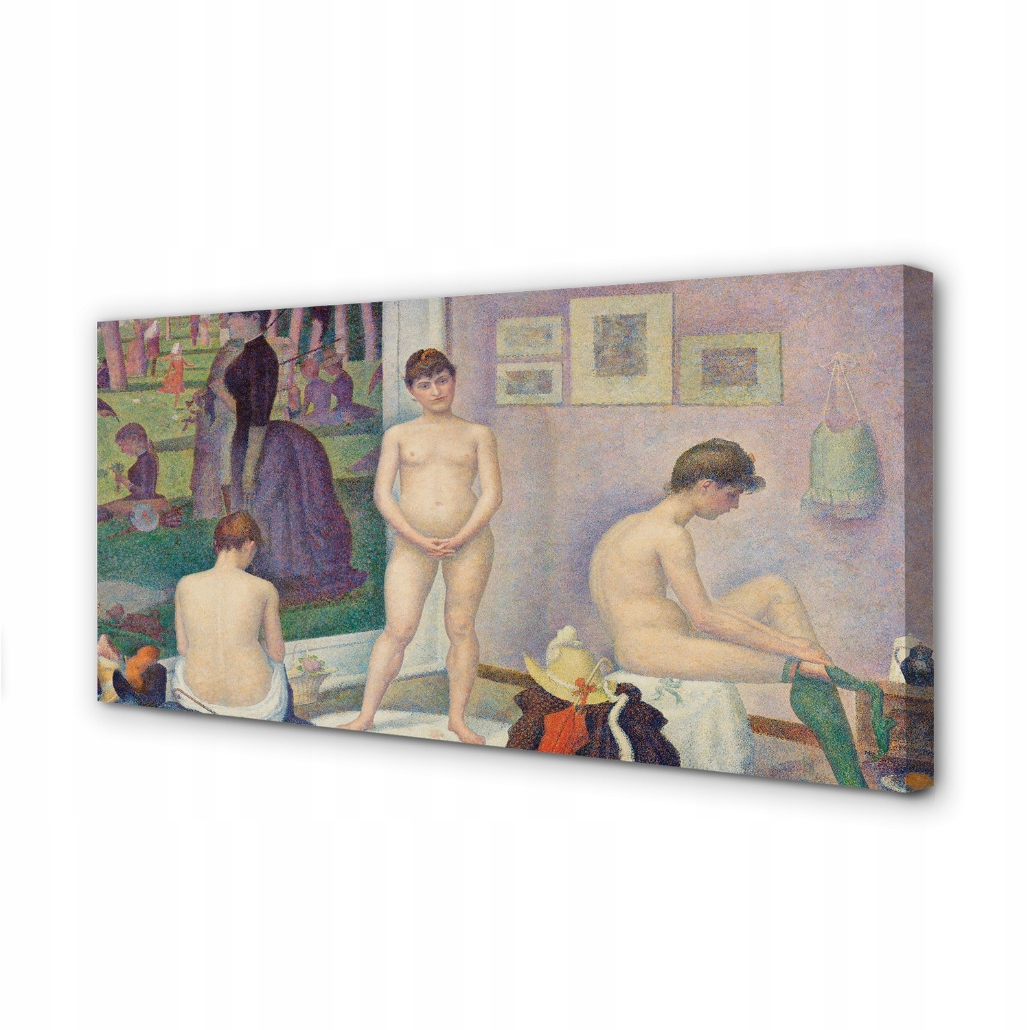 Obraz na plátně Umění malované modelkou 120x60