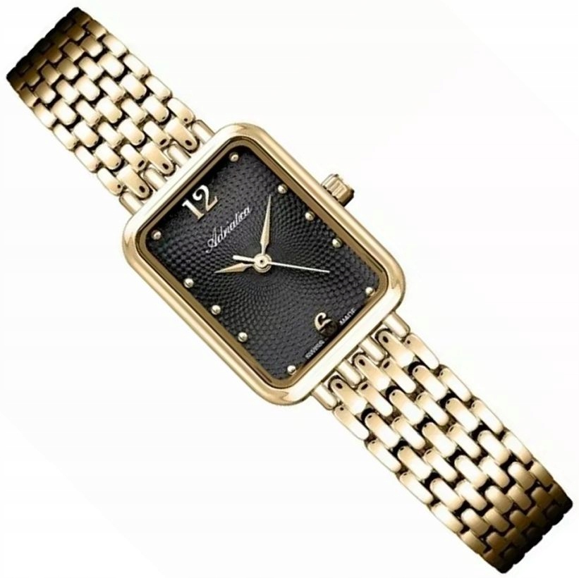 Zlaté Švýcarské Dámské Hodinky Adriatica Módní Obdélníkové Slim Mini Box