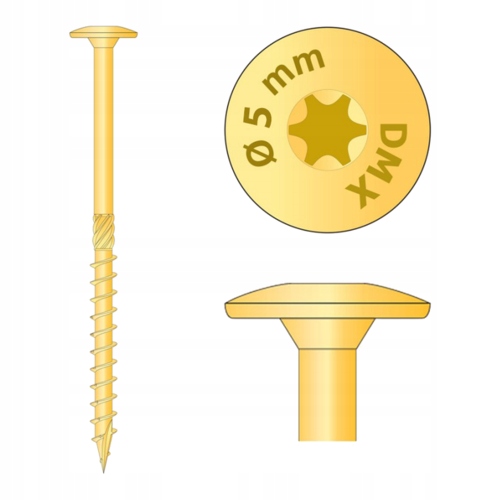 

Wkręt ciesielski z podkładką 5x120 torx 100szt DMX