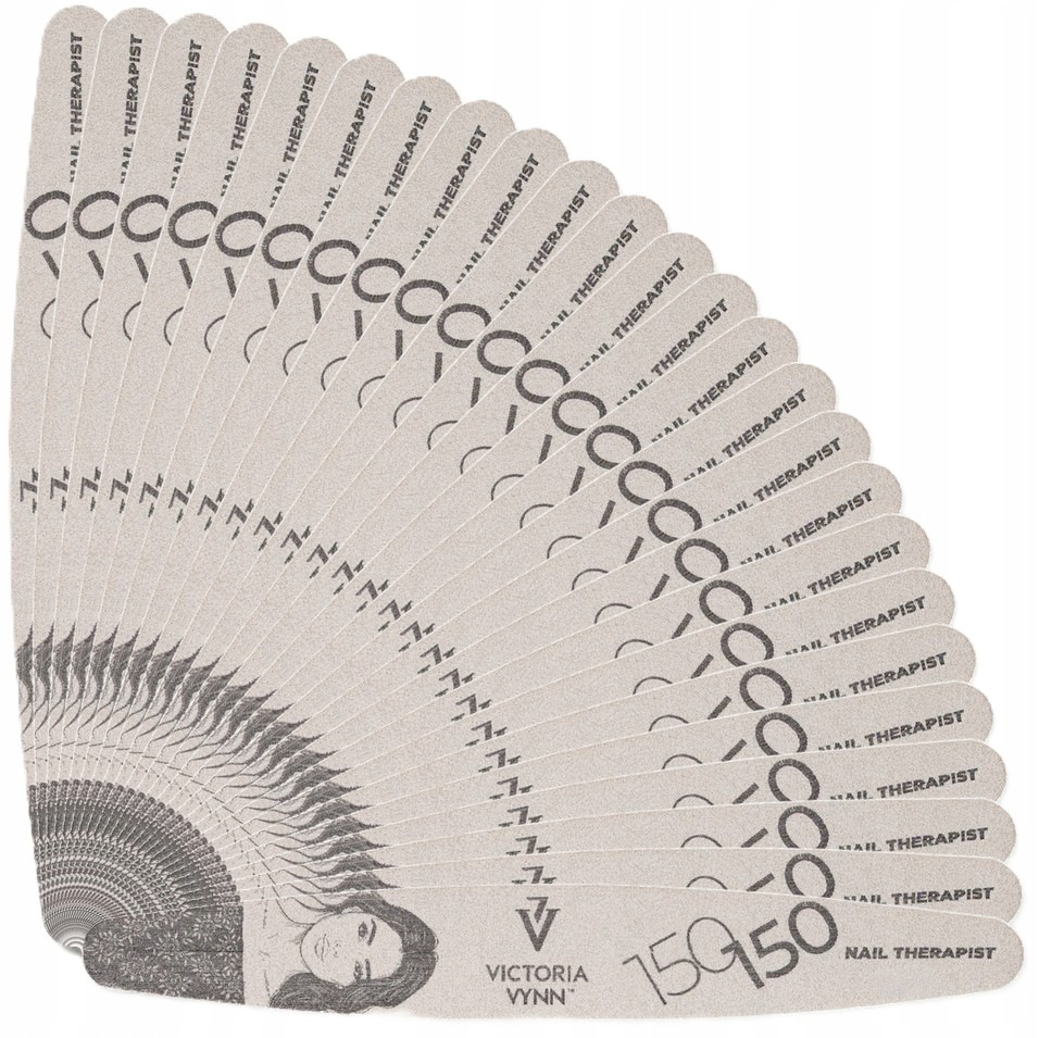 2 x Pilník Nail File Nail Therapist Elipsa 25 kusů Victoria Vynn 150/150