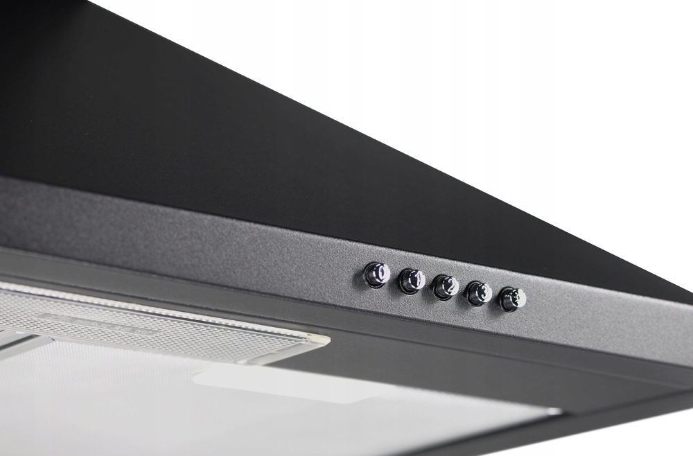 OKAP KUCHENNY KOMINOWY ŚCIENNY 60CM CZARNY LED Szerokość produktu 60 cm