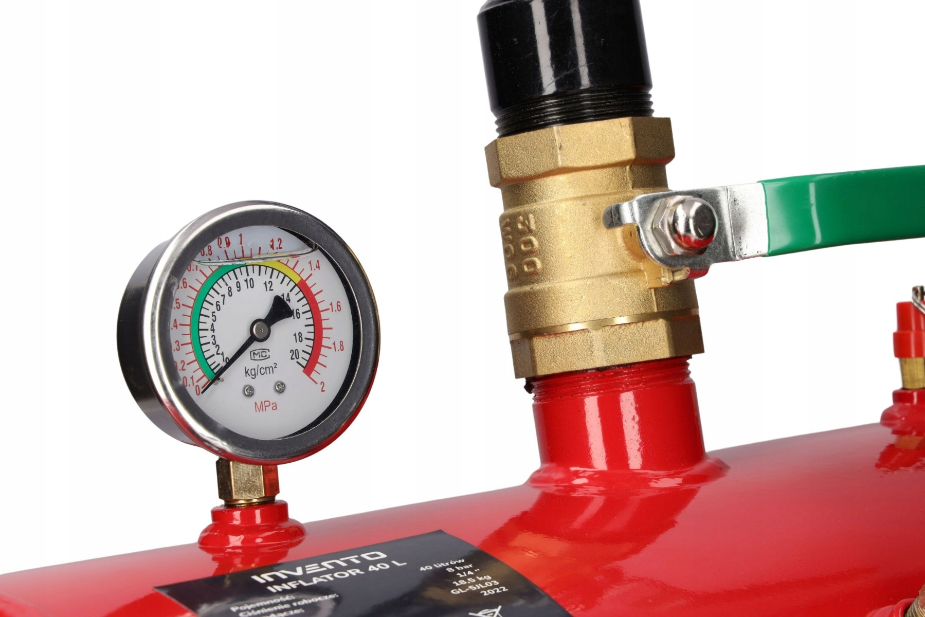 INFLATOR ZBIORNIK CIŚNIENIOWY 40L INVENTO Kod producenta 519-3915