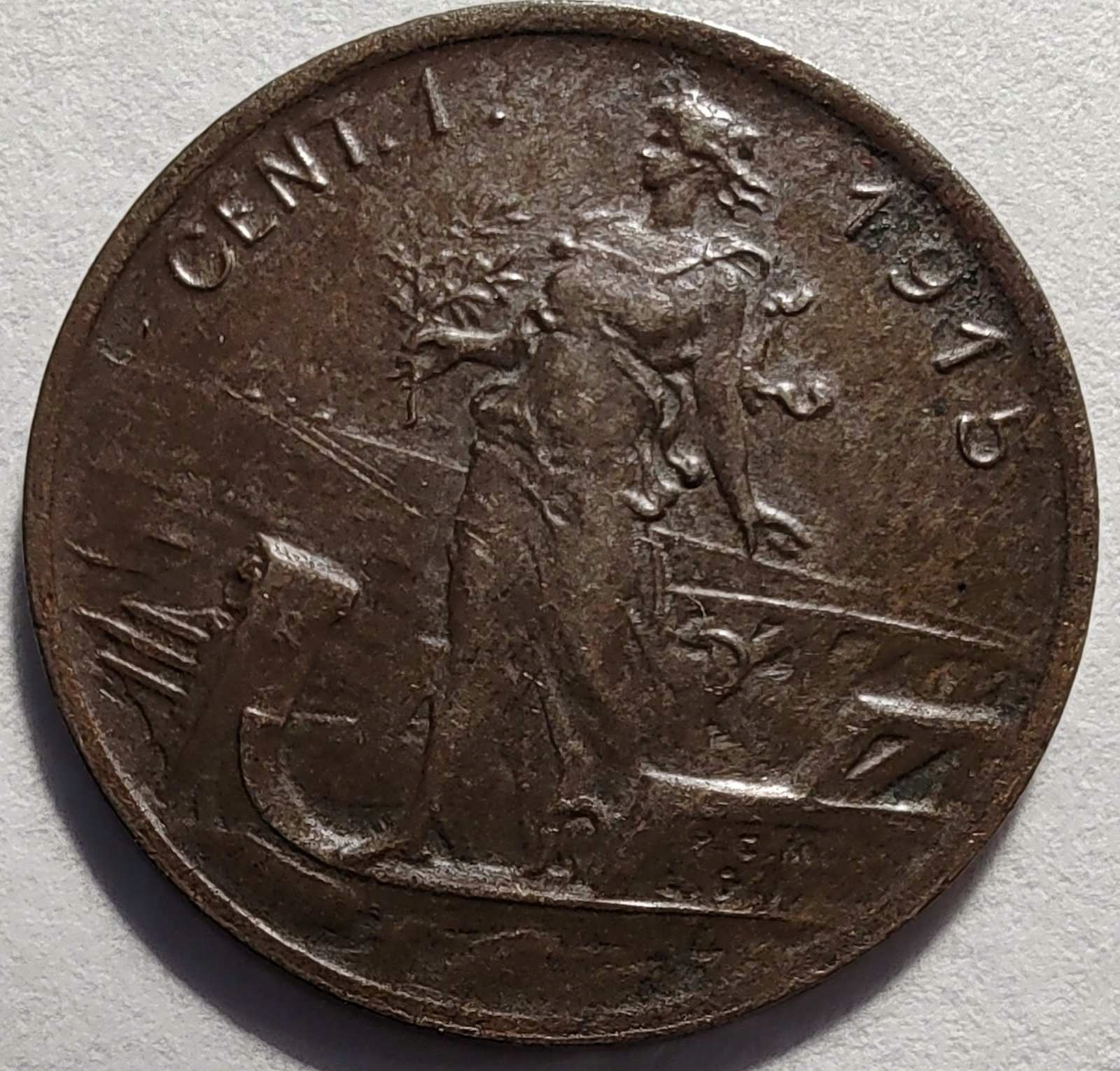 0588 - Włochy 1 centesimo, 1915
